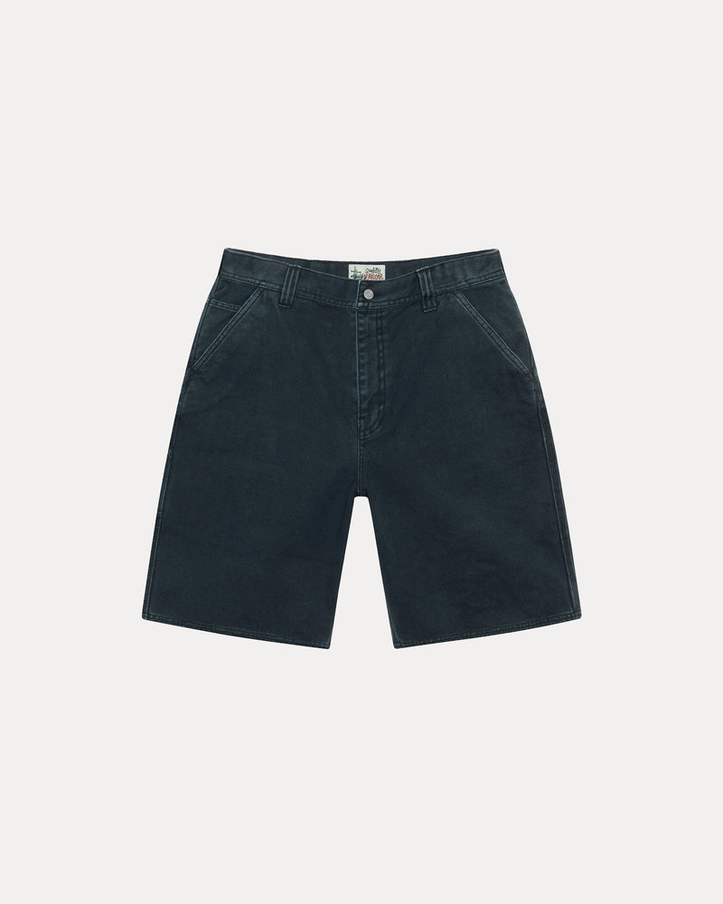 WASHED CANVAS WORK SHORT