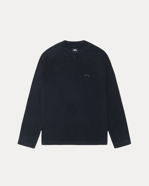 DYED LS MOCK NECK TEE