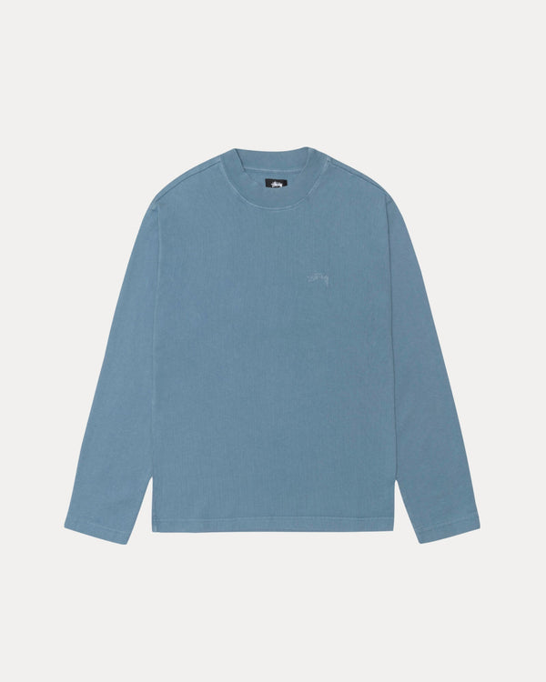 DYED LS MOCK NECK TEE