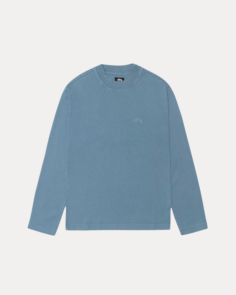 DYED LS MOCK NECK TEE