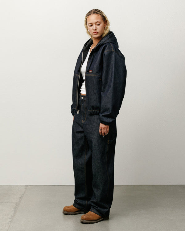 INSULATED WORK JACKET RAW DENIM