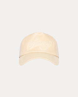 WAXED TRUCKER CURSIVE STITCH SNAPBACK