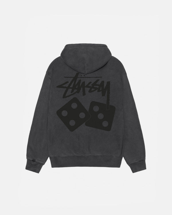 DICE ZIP HOODIE PIGMENT DYED