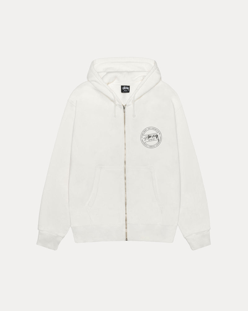 STÜSSY WEAR ZIP HOODIE PIGMENT DYED