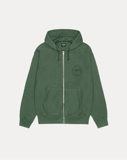 STÜSSY WEAR ZIP HOODIE PIGMENT DYED